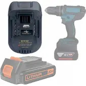 Rosfix VAIHTO-OSA AKKUADAPTERI BLACK&DECKER STANLEY VARTEN – YHTEENSOPIVA MAKITA 18V, MALLI BPS18M