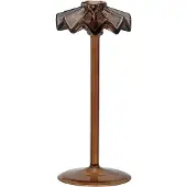 Anna + Nina Tall Frilly Candle Holder - Brown - H10CM