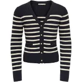 Kids Only Kogamy Life Ls Button Vneck Card Cp Knt - Navy - 146-152