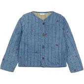 Minymo Jacket Quilt W. Emb - Blue - 110