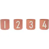 Design Letters Mini Cups Nude - Pink - 5 CL