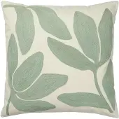 Broste Copenhagen Herbert Cushion Cover - Green - L 50CM