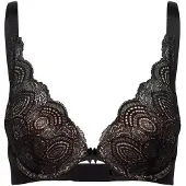 Wonderbra Glamour Refined Triangle Bra - Black - 85 E