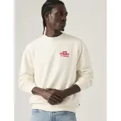 Levi's Relaxd Graphic Crew Lsco Egret - White - S