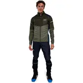 Swix Men's Dynamic Hybrid Insulated Jacket Olive/Dark Olive Urheilutakit vuorelliset S