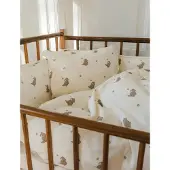 That's Mine Lotus Bed Bumper - Beige - 360X30X2