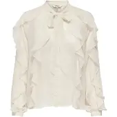 ONLY Onltaryn Ls Romantic Ruffle Blouse Wvn - White - XS