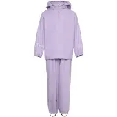 CeLaVi Basic Rainwear Set -Recycle Pu - Purple - 80