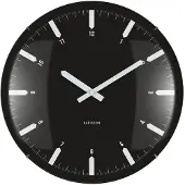 Karlsson Wall Clock Realista Dome White - Black - Ø 35 CM