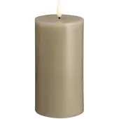 Moods & More LED pillar candle - Kit grey - 74x150 mm