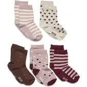 Minymo Sock W. Pattern (5-Pack) - Multi/patterned - 31\34