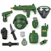 GA-Toys Military Toy Set 13 Pieces - 3+ Years
