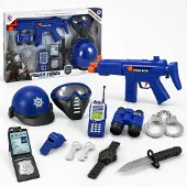 GA-Toys Police Toy Set 9 Pieces - 3+ Years