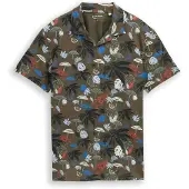 Tom Tailor Paita khaki / punainen / valkoinen