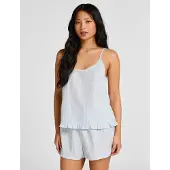Hunkemoller Short Woven Co Stripe - Blue - S