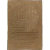 NJRD Levels Circles villamatto Beige, 200x300 cm