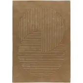 NJRD Levels Circles villamatto Beige, 170x240 cm