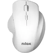 Nilox NXMOWI3002 -langaton ergonominen hiiri, hopea, valkoinen
