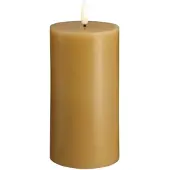 Moods & More LED pillar candle - Honey mustard - 74x150 mm