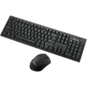 Sandberg Wireless Office DesktopSet - Näppäimistö ja Hiirisetti - ANSI - Musta