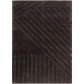 NJRD Levels Stripes villamatto Ruskea, 200x300 cm