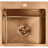 REA Leo 40 BRUSH COPPER musta teräsallas