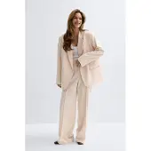 Gina Tricot Back High Slit Blazer - Pink - M