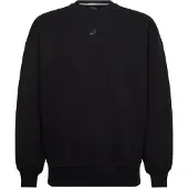 Asics for man. 2031F335 Black Relaxed Fleece Sweatshirt (XL), Casual, Cotton
