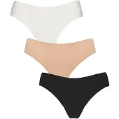 Missya Seamless String W Lace 3-Pack - Beige - S