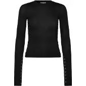 Weekday Press Studs Long Sleeve - Black - M