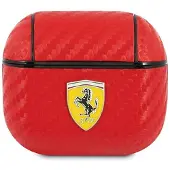 Ferrari FESA3CARE AirPods 3 cover czerwony/red On Track PU Carbon (FESA3CARE)