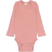 Petit Piao Body p/h - Joustinneule/Modal - PPSea - Dusty Rose - - 68 - Bodyt P/H