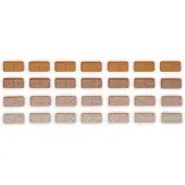 Liewood Dodo Domino - Pink - 2.7X5.4X0.9CM