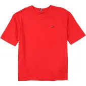 Tommy Hilfiger Paita 'ESSENTIAL' tummansininen / kirkaanpunainen / valkoinen
