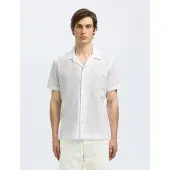 Selected Slhreghyde Aoe Ss Shirt - White - XXL