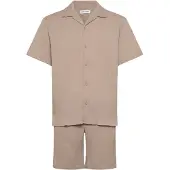 Jack & Jones Jjeharrison Resort Shirt Ss Sn Set Mp - Beige - S