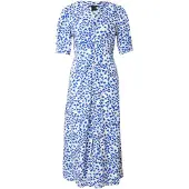 Lindex Midi Dress With Puff Sleeves - White - S