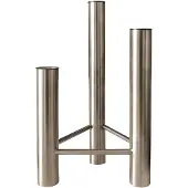 Kay bojesen Vista Vase Og Lysestage - Silver - H:25.5CM