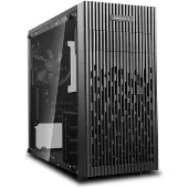 DeepCool MATREXX 30 -minitornikotelo ikkunalla ja RGB-valaistuksella, musta