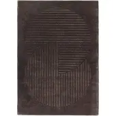 NJRD Levels Circles villamatto Ruskea, 170x240 cm
