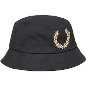Fred perry Bold Branding Canvas Buckethat - Black - M