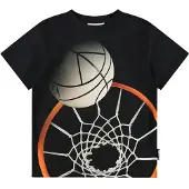 Molo GOTS Riley T-paita Basket Hoop Dk Basket Hoop Dk 104 cm Musta 104 cm Pojat