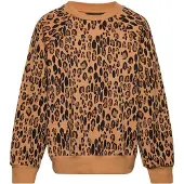 Mini Rodini Huppari Leopard Beige-104/110 cm Beige 104/110 cm Pojat, Tytöt