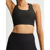 Röhnisch Ribbed R Sportsbra - Black - XS