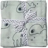 Done by Deer Kapalointiliinat Sea Friends 120x120 2-pack, Blue