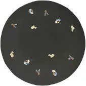 Broste Copenhagen Deer Christmas Tree Rug - Grey - Ø 120 cm