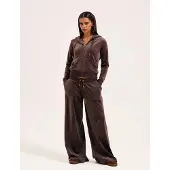 Juicy Couture Yuka Wide Leg Trackpant Gold - Brown - XXS