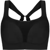 Röhnisch Women's High Support Sportsbra D-Cup Black Alusvaatteet 75D