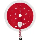 Joulumatto - TAJUN VALOT JA JOULU - Joulupukki - Punainen - Pyöreä - 90 cm