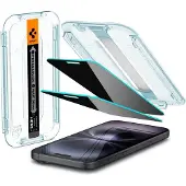 Spigen iPhone 15/16 Glas.tR Ez Fit Privacy Panssarilasi - 9H - 2 Kpl.